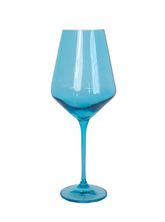 Ocean Wine Stemware - Estelle Colored Glass - Gaines Jewelers