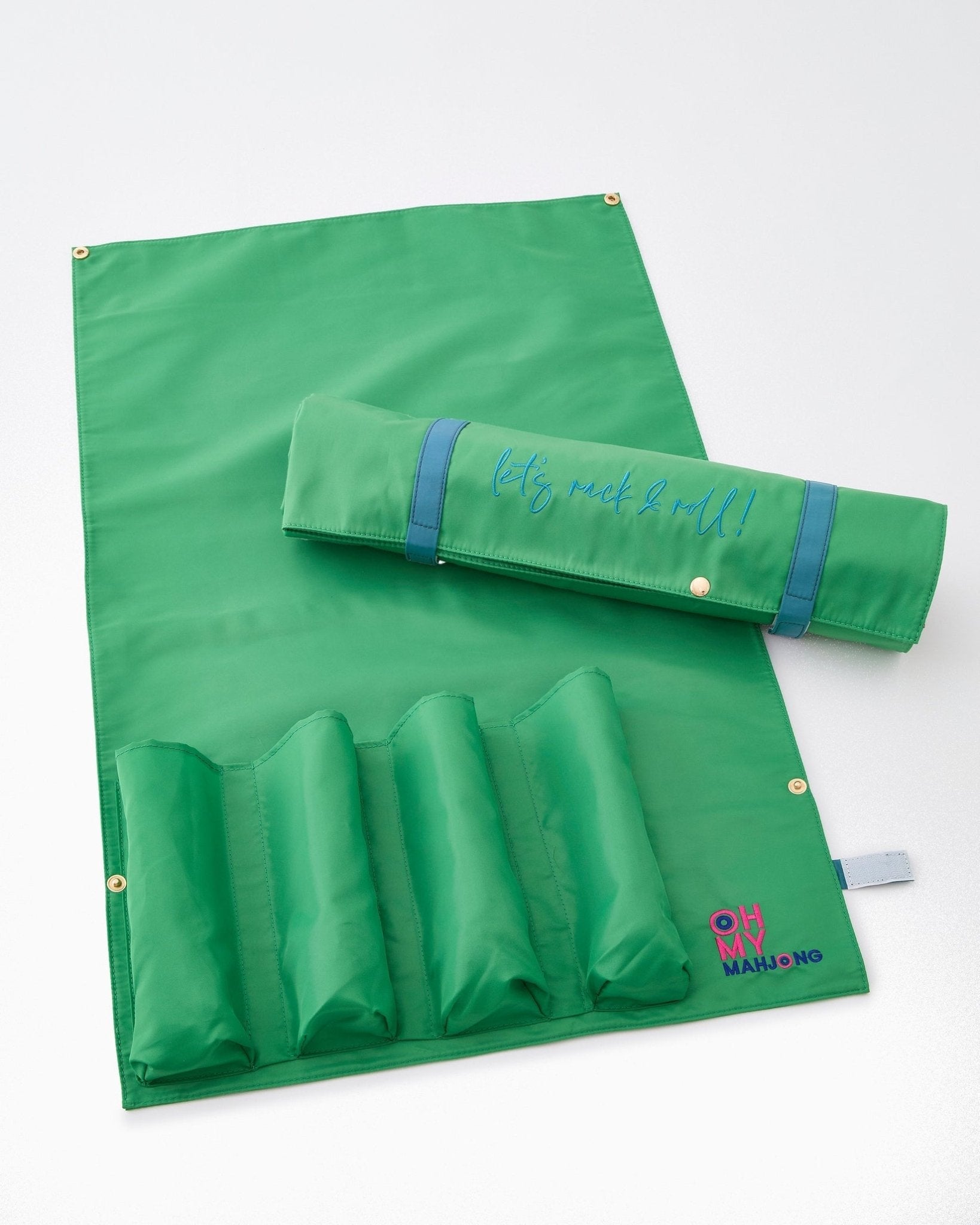 Oh My Mahjong - Kelly Green Let's Rack & Roll Bag - Gaines Jewelers