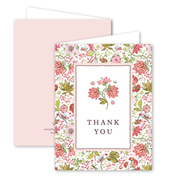 Oiseaux en Fleurs Thank You Card - Dogwood Hill - Gaines Jewelers