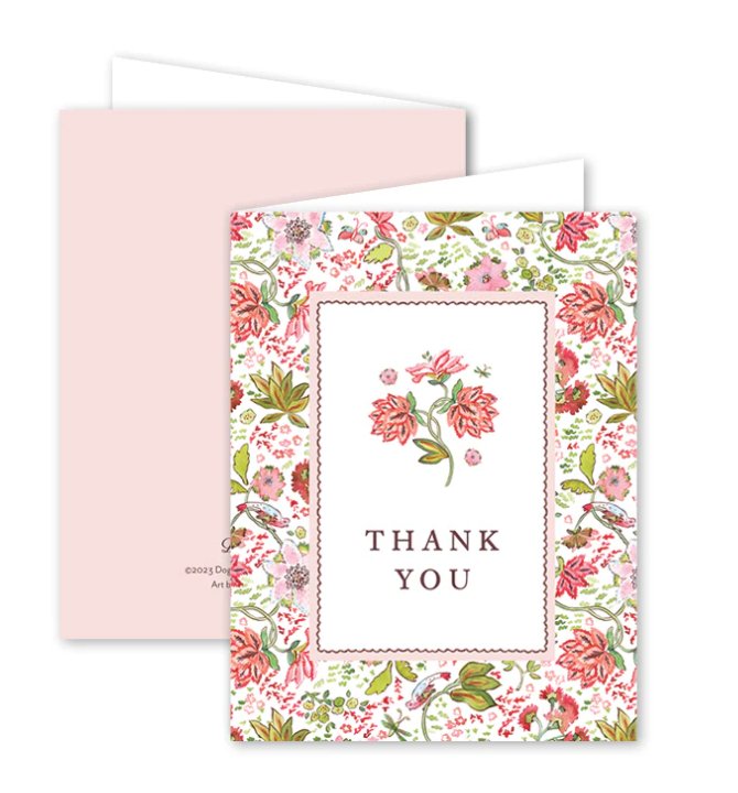 Oiseaux en Fleurs Thank You Card - Dogwood Hill - Gaines Jewelers