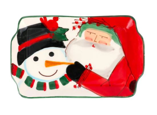 Old St. Nick 2024 Limited Edition Rectangular Plate - Vietri - Gaines Jewelers