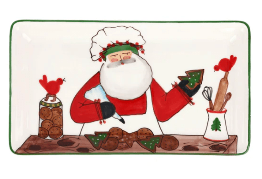 Old St. Nick 2025 Limited Edition Rectangular Plate - Vietri - Gaines Jewelers