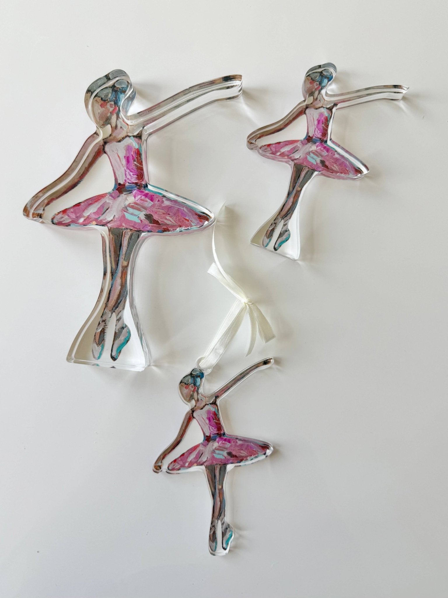 "On Pointe" Ballerina Acrylic Large - Chelsea McShane Art - Gaines Jewelers