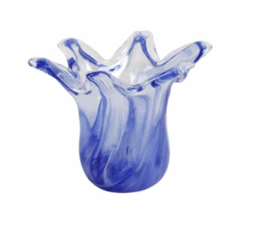 Onda Glass Cobalt Petite Vase - Vietri - Gaines Jewelers