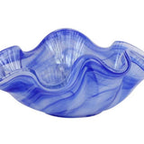 Onda Glass Ruffled Round Bowl - Cobalt - Vietri - Gaines Jewelers