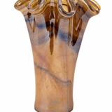 Onda Glass Short Vase - Tortoise - Vietri - Gaines Jewelers