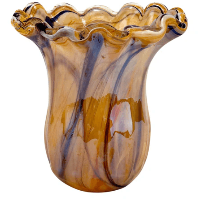 Onda Glass Tortoiseshell Small Tulip Vase - Vietri - Gaines Jewelers