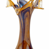 Onda Glass Tortoiseshell Twisted Flower Vase - Vietri - Gaines Jewelers