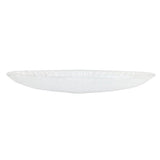 Onda Glass White Long Oval Bowl - Vietri - Gaines Jewelers