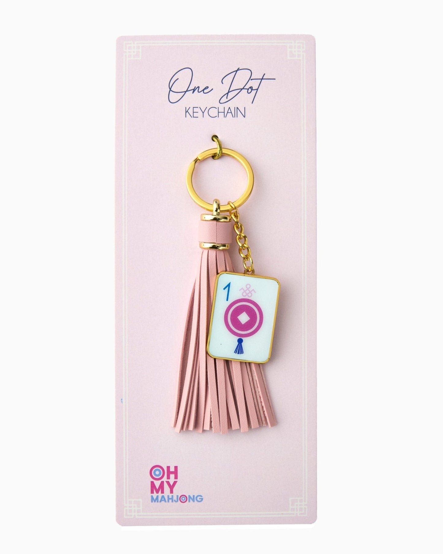 One Dot Keychain - Oh My Mahjong - Gaines Jewelers