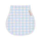 Oopsie Daisy Burp Cloth-Buckhead Blue Gingham With Worth Avenue White - Gaines Jewelers