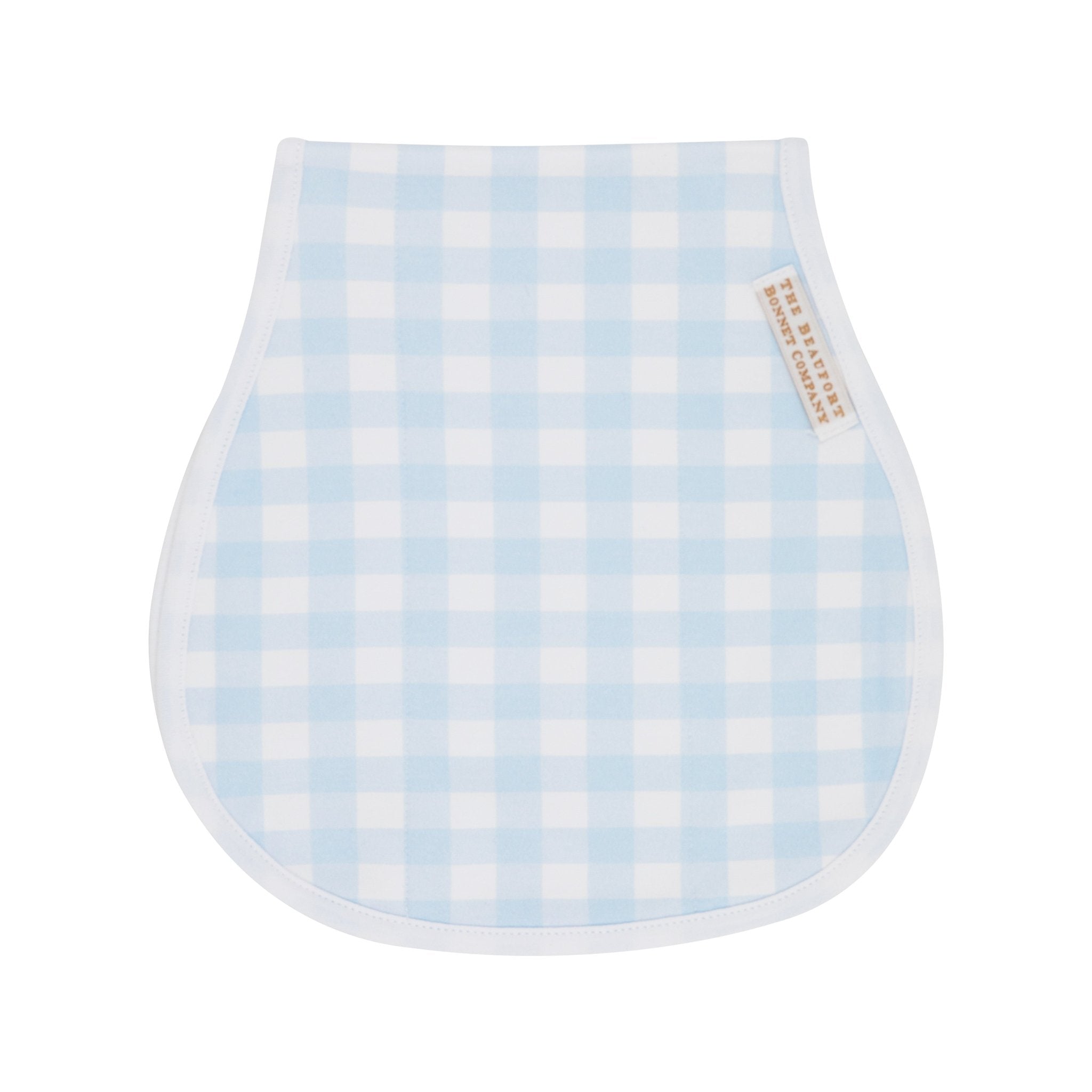 Oopsie Daisy Burp Cloth-Buckhead Blue Gingham With Worth Avenue White - Gaines Jewelers