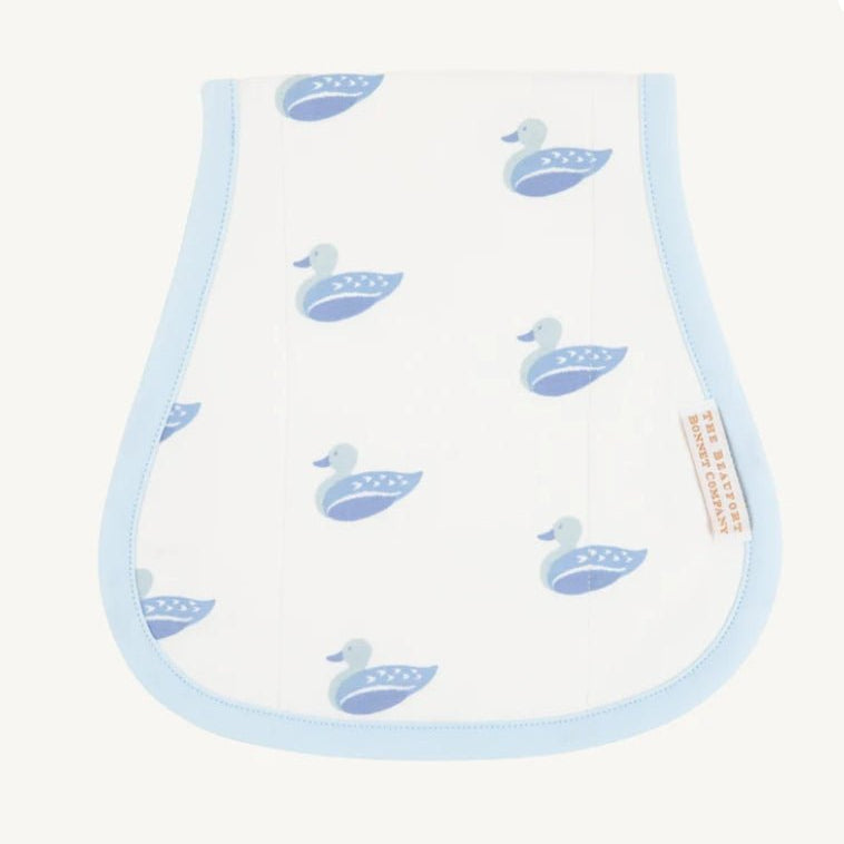 Oopsie Daisy Burp Cloth - Merrimack Quack Quacks/Buck head Blue - The Beaufort Bonnet Company (Copy) - Gaines Jewelers