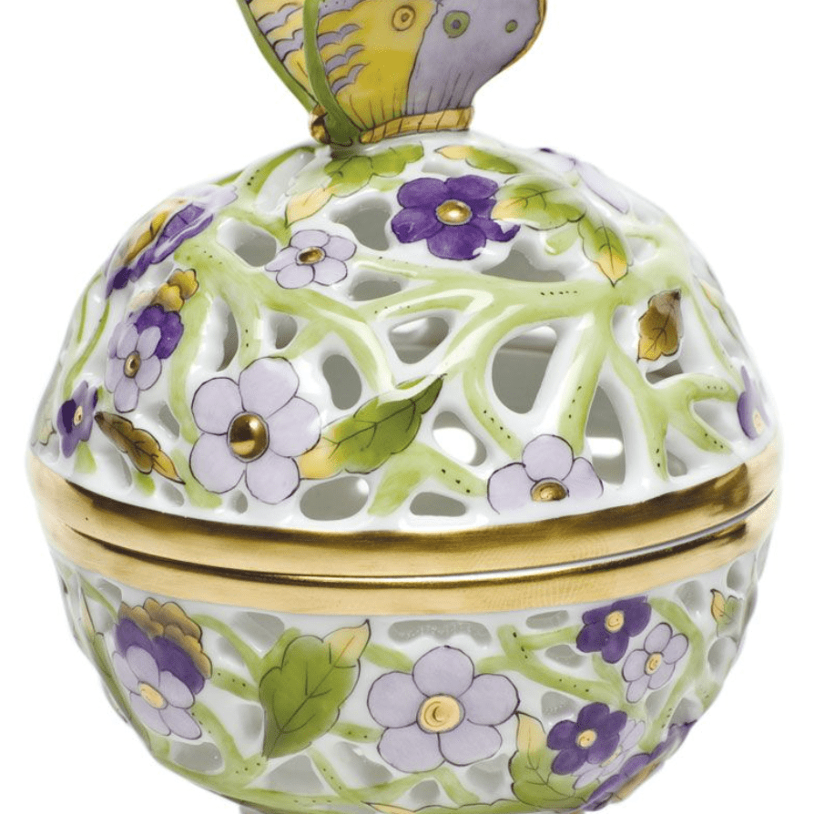 Openwork Ball With Butterfly - Herend - Gaines Jewelers