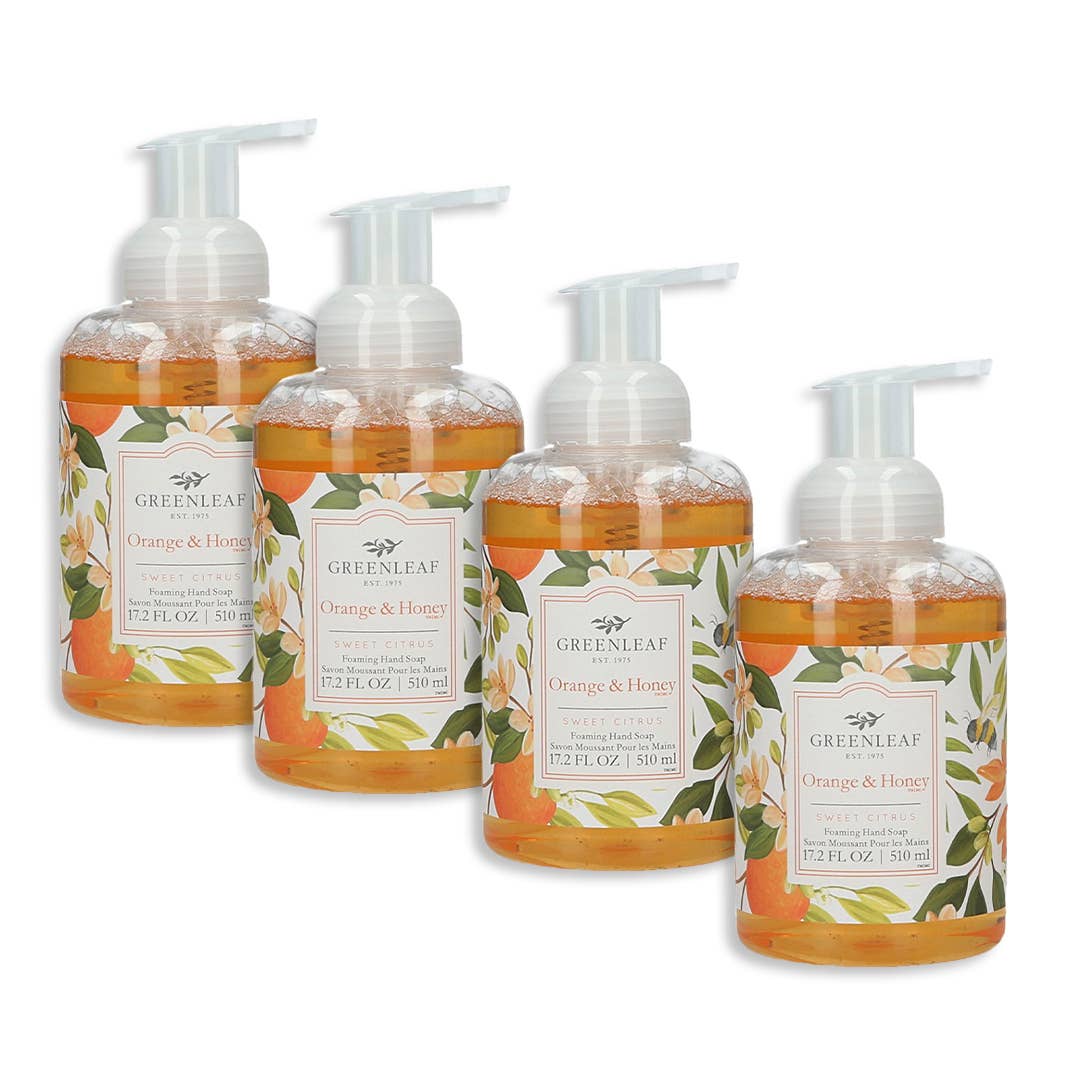Orange & Honey Foaming Hand Soap - Greenleaf Gifts - Gaines Jewelers