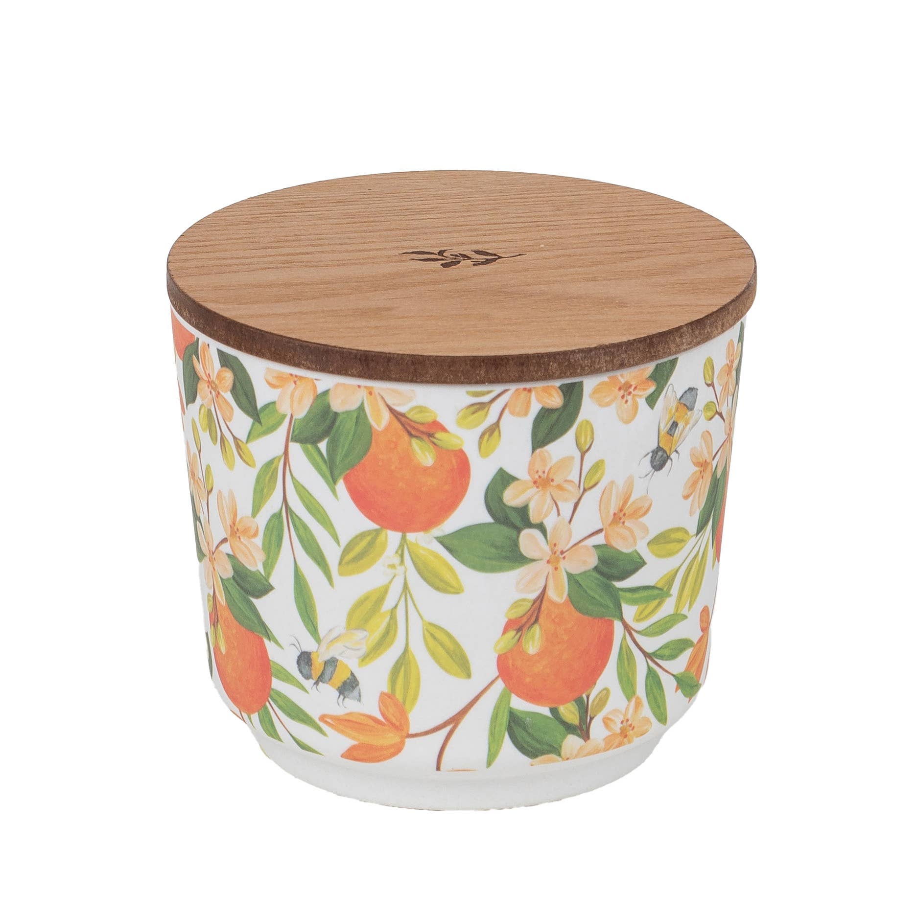 Orange & Honey Patterned 3 Wick Candle - Greenleaf Gifts - Gaines Jewelers