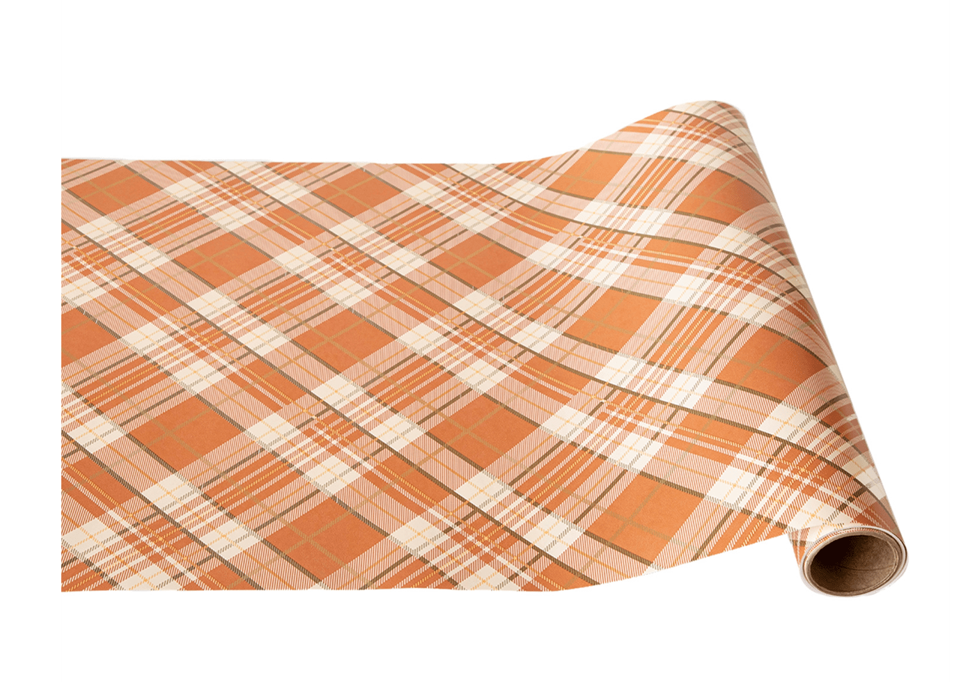 Orange Plaid Runner - 20" x 25' - Hester & Cook - Gaines Jewelers