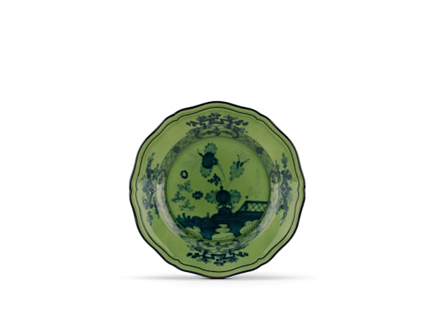 Oriente Italiano Malachite Bread Plate - Ginori - Gaines Jewelers