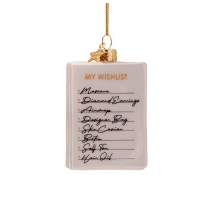 Ornament Glass Opal White My Wishlist - Vondels - Gaines Jewelers