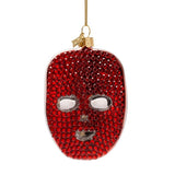 Ornament Glass Red Light Mask With Diamonds - Vondels - Gaines Jewelers