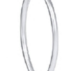 Oval Sterling 1" Hoop - Smooth - Gaines Jewelers