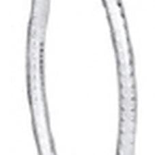 Oval Sterling 1" Hoop - Textured - Gaines Jewelers