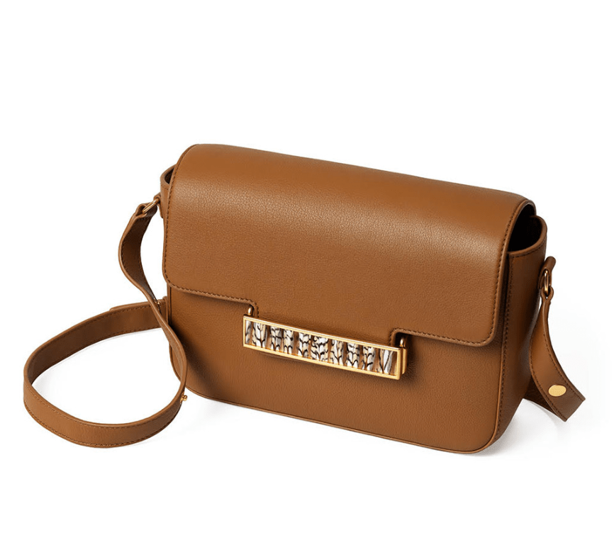 Oxford Crossbody Bag - Tan - Quail - Brackish - Gaines Jewelers