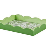 Palm Beach Green Lacquered Scallop Small Tray - Addison Ross - Gaines Jewelers