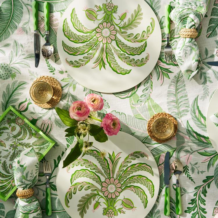 Palm Beach Green Placemats - Set of 4 - Addison Ross - Gaines Jewelers