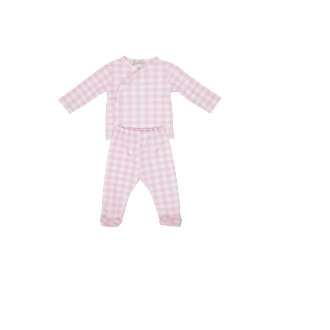 Palm Beach Pink Gingham - Cameron Cross Front Set - Gaines Jewelers