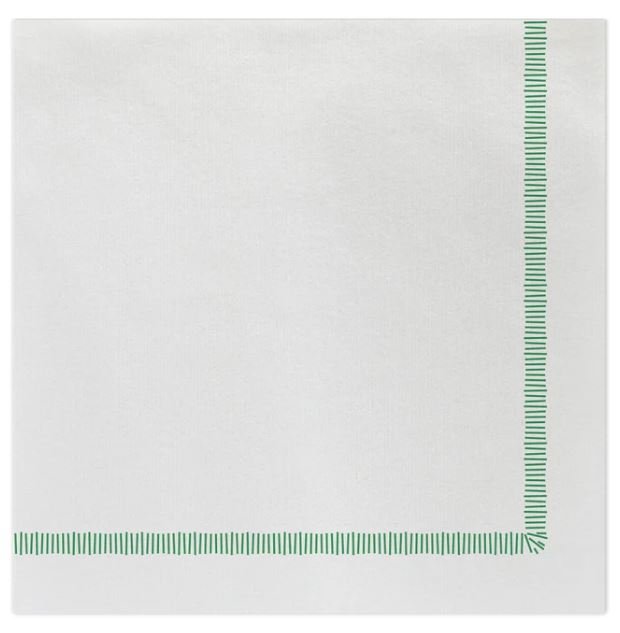 Papersoft Napkins Fringe Green Dinner Napkins - Vietri - Gaines Jewelers