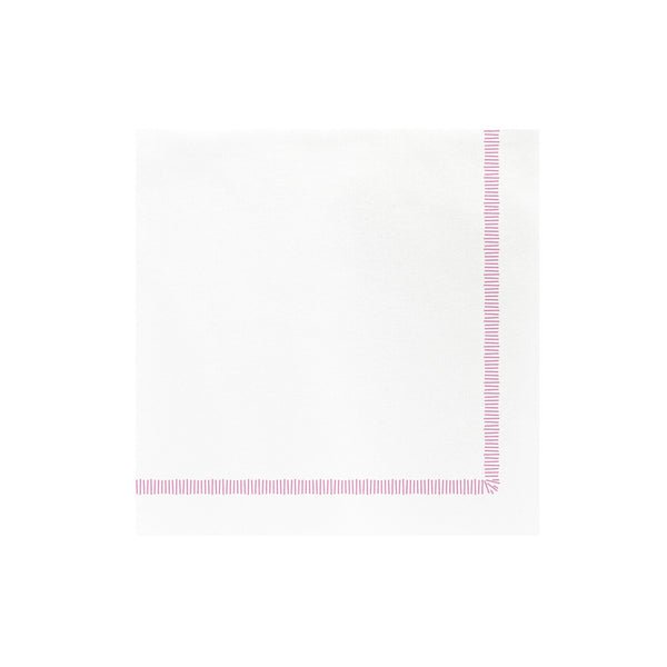 Papersoft Napkins Fringe Pink Dinner Napkins - Vietri - Gaines Jewelers