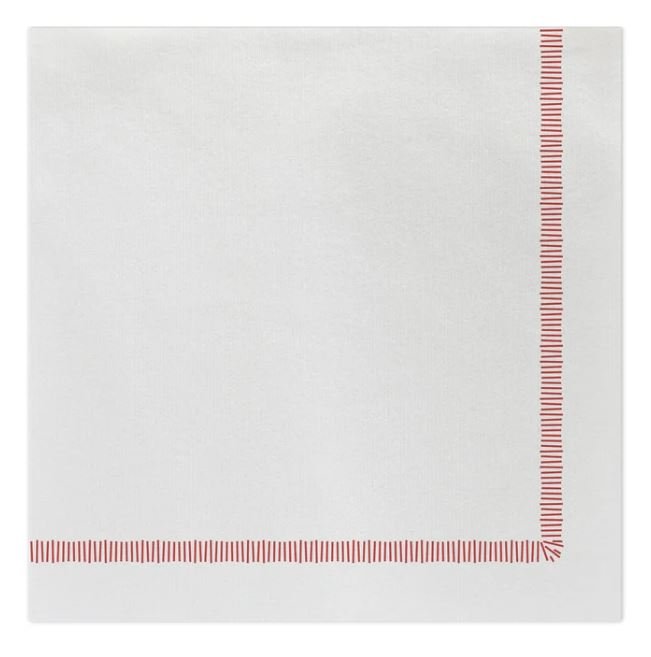 Papersoft Napkins Fringe Red Dinner Napkins - Vietri - Gaines Jewelers