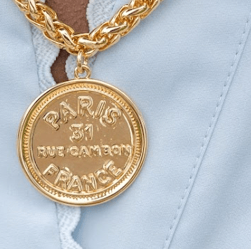 Paris - Vintage Coin - 18k Gold Plated - Lisi Lerch - Gaines Jewelers