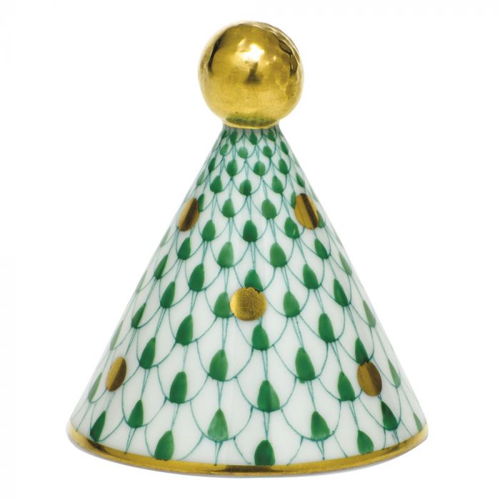 Party Hat Green - Herend - Gaines Jewelers