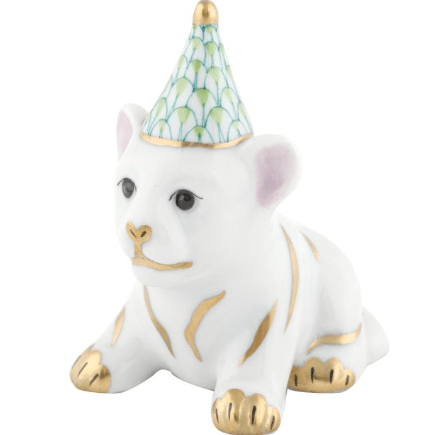 Party Tiger in Keylime - Herend - Gaines Jewelers