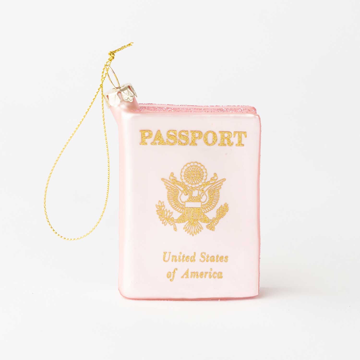 Passport Boxed Glass Ornament - 8 Oak Lane - Gaines Jewelers