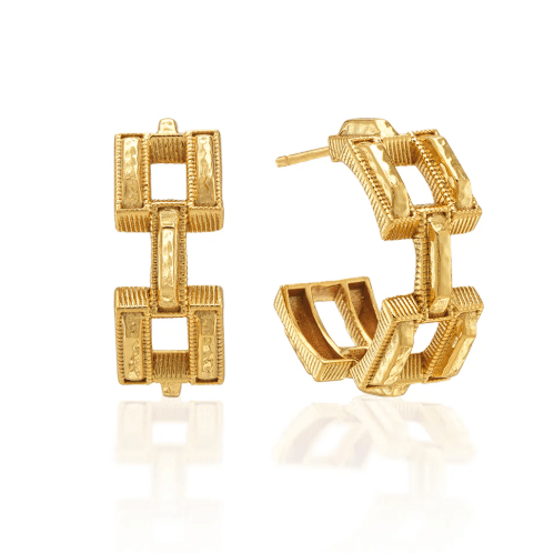 Pathway Hoop Earrings - Gold - Capucine De Wulf - Gaines Jewelers