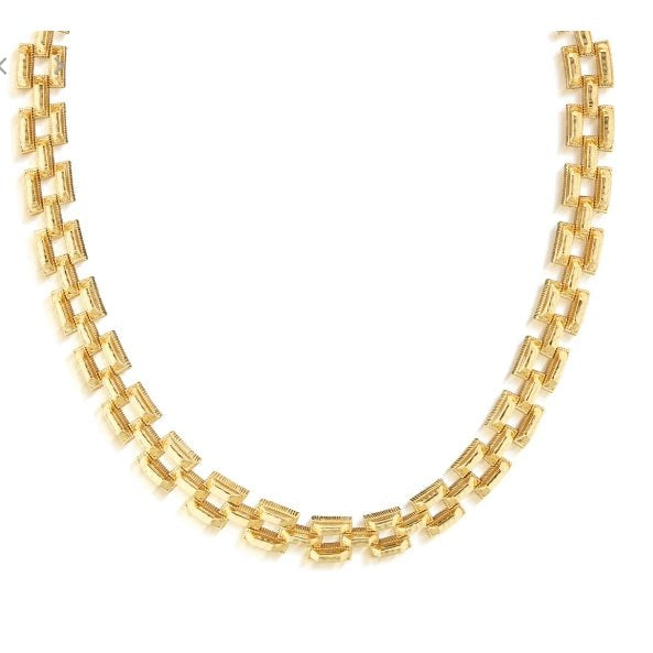 Pathway Petite Link Necklace, 17" - Gold - Capucine De Wulf - Gaines Jewelers