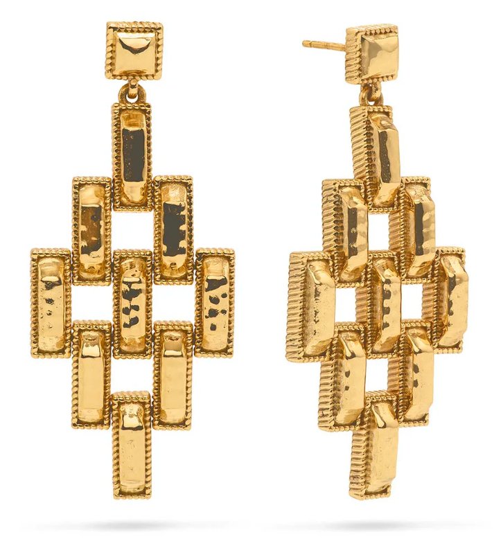 Pathway Post Drop Earrings - Gold - Capucine De Wulf - Gaines Jewelers