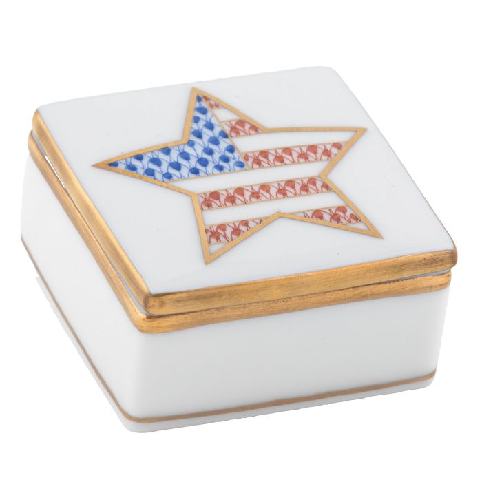 Patriotic Box - Herend - Gaines Jewelers