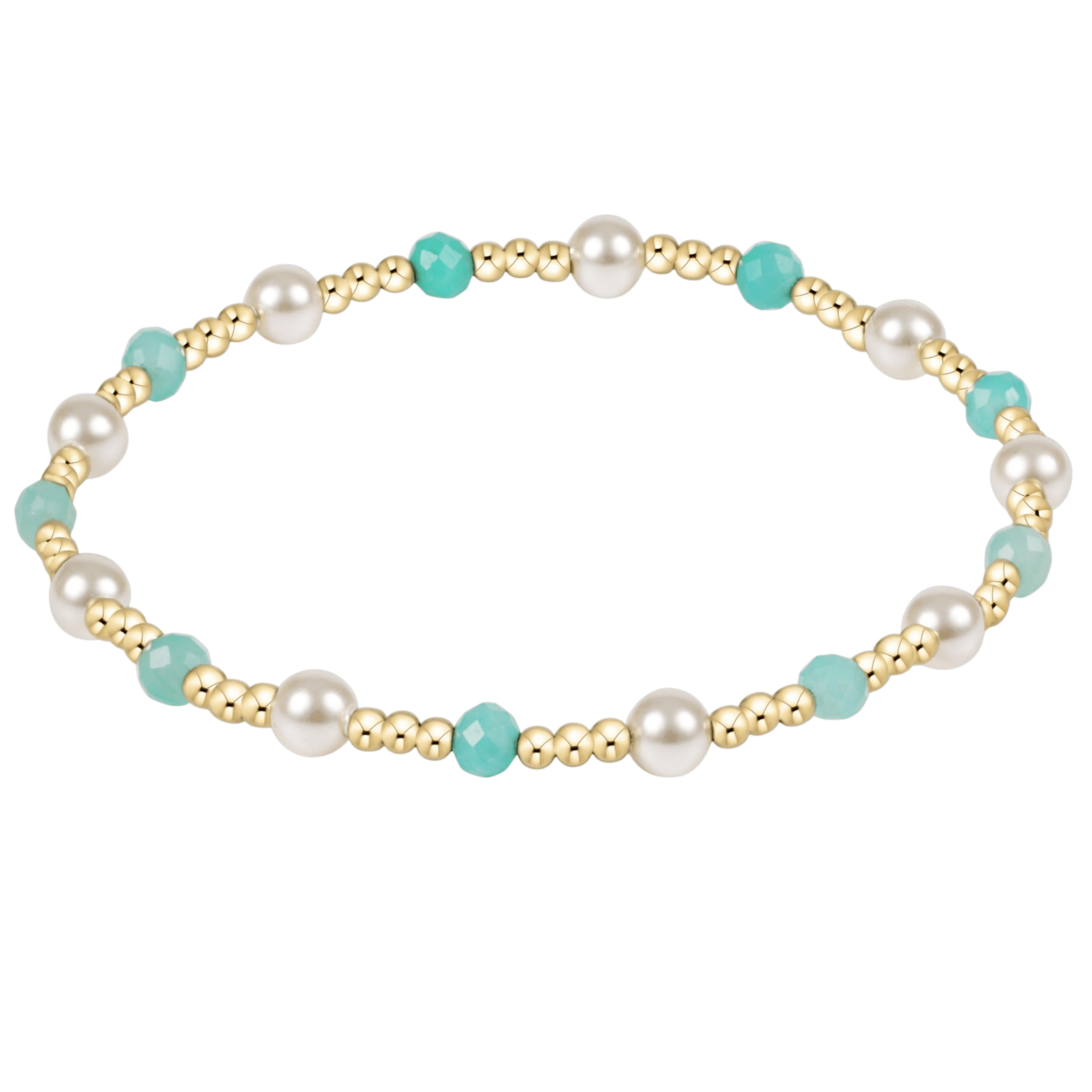 Pearl Sincerity 4mm Bead Bracelet - Amazonite - enewton - Gaines Jewelers