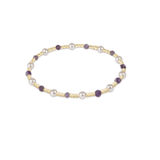 Pearl Sincerity Pattern 4mm Bead Bracelet - Amethyst - Enewton - Gaines Jewelers