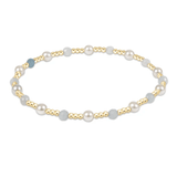 Pearl Sincerity Pattern 4mm Bead Bracelet - Aquamarine - Enewton - Gaines Jewelers