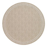 Pearls Mat Set Beige White Set of 4 Placemats - Bodrum - Gaines Jewelers