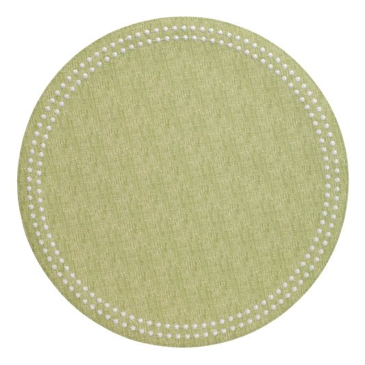 Pearls Mat Set Fern White Set of 4 Placemats - Bodrum - Gaines Jewelers