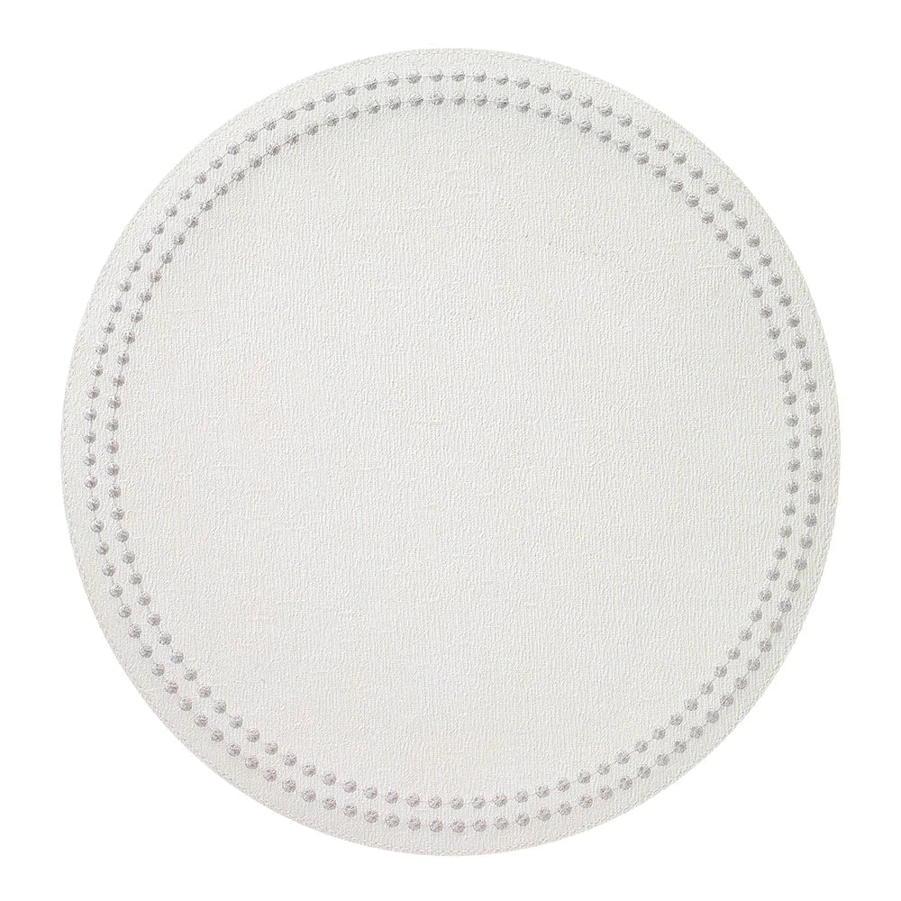 Pearls Mats Antique White Set of 4 Placemats - Bodrum - Gaines Jewelers