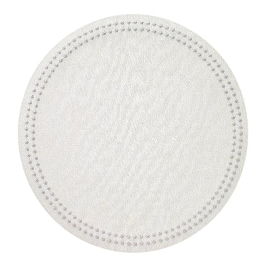 Pearls Mats Antique White Set of 4 Placemats - Bodrum - Gaines Jewelers