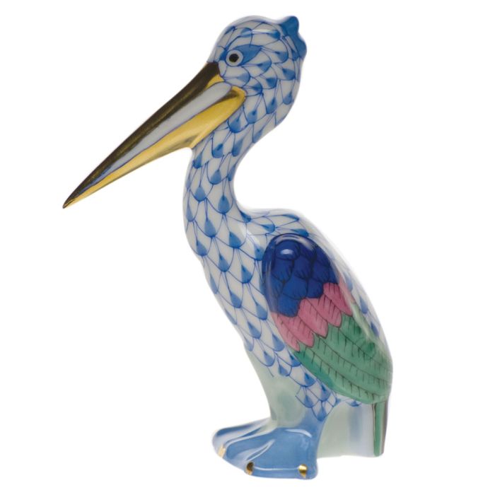 **Pelican - Blue - Herend - Gaines Jewelers