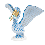 Pelican with Fish in Blue & Green - Herend - Gaines Jewelers